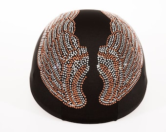 Rhinestone Wing Helmet Cover: Unique Motorcycle/Bicycle Design