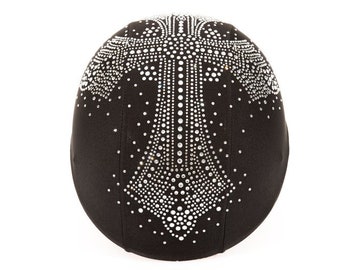 Rhinestone Cross Helmet Cover: Super Bling Motorcycle, Equestrian, Bicycle