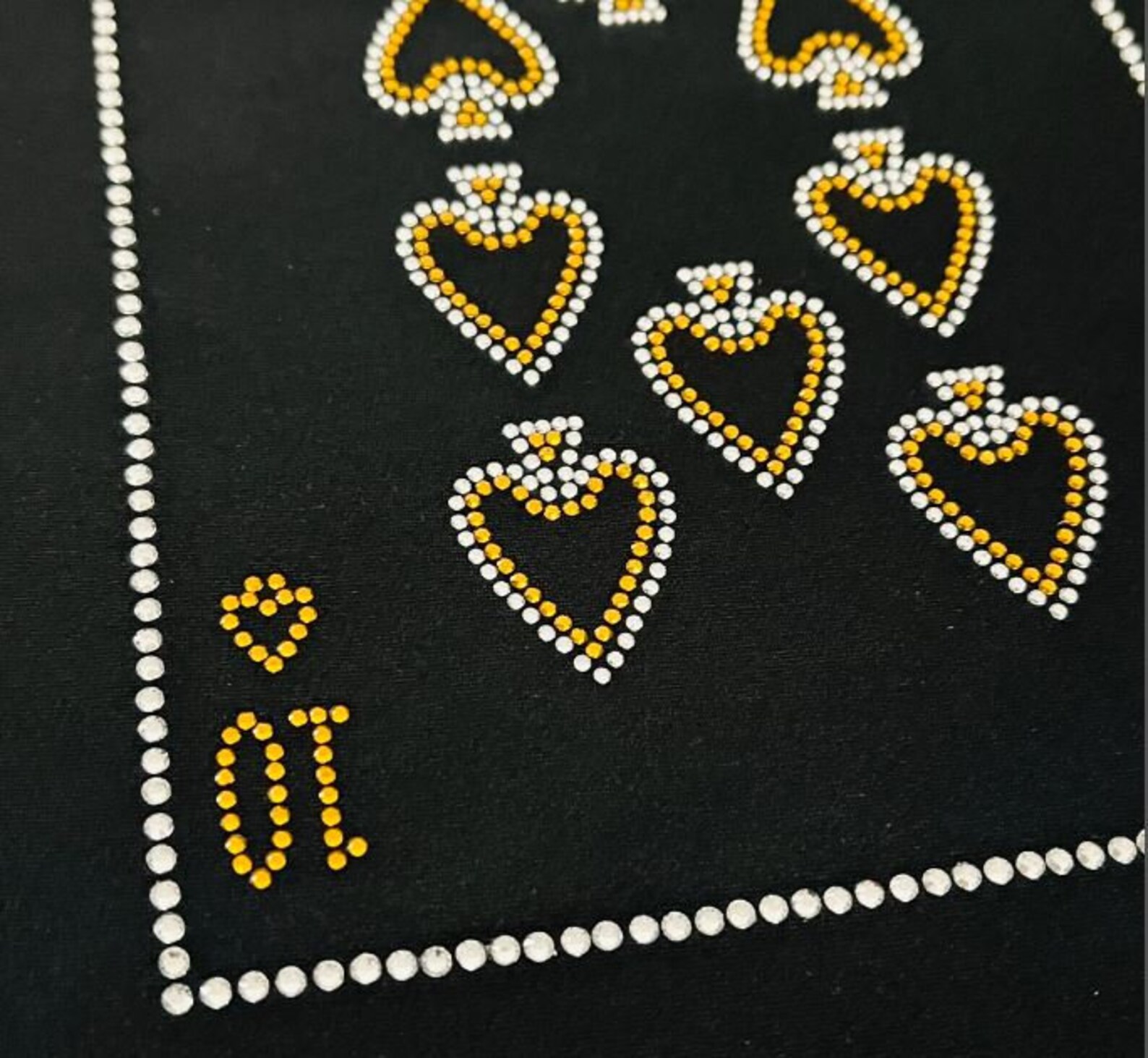 Playing Cards Rhinestone Rhinestone Poker Card Heat Transfer: Custom T-shirt Design - Etsy