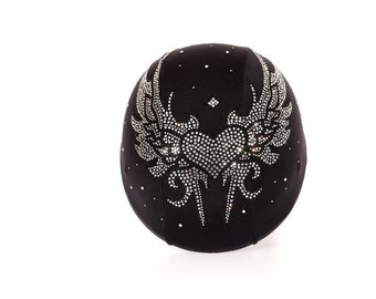 Rhinestone Tribal Wings Helmet Cover: Sparkly Helmet Skin