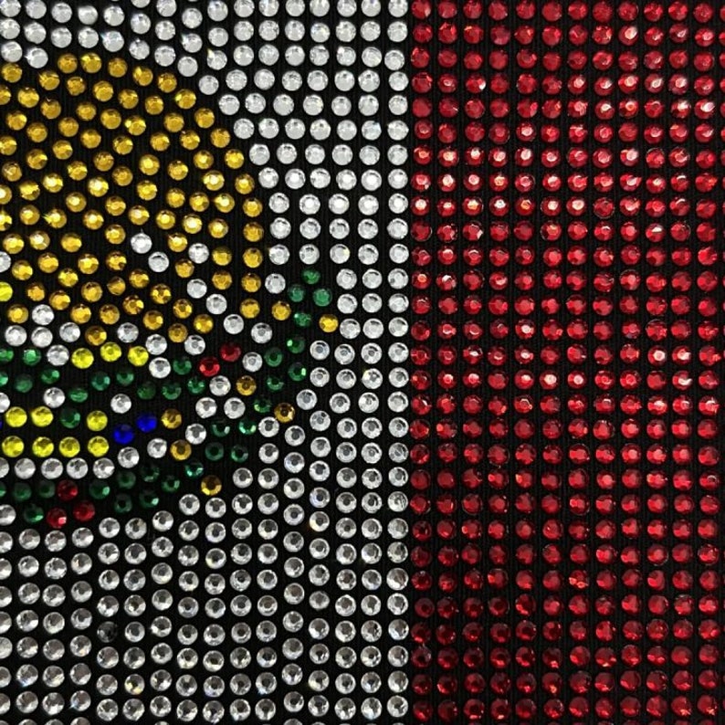 Mexico Rhinestone Template Mexico Flag Rhinestone Heat Transfer, Ideal for Custom Clothing ...