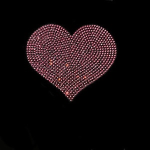 RHINESTONE HEART RIBBED T-SHIRT - Pink | ZARA United States