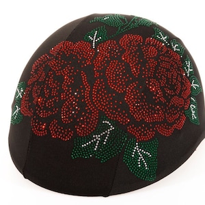 Rhinestone Flower Helmet Cover: Motorcycle, Equestrian, Bicycle