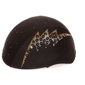 Leopard  Ligtening Flash Rhinestone Custom Helmet Cover