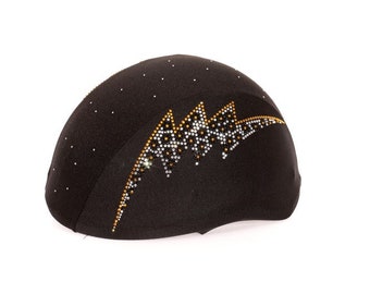 Leopard  Ligtening Flash Rhinestone Custom Helmet Cover