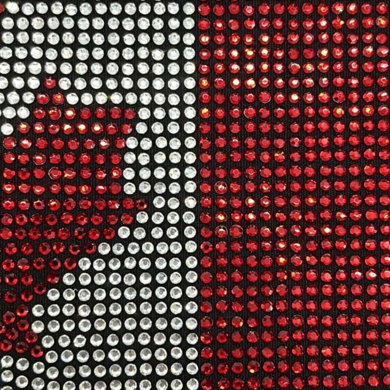Canada Flag Rhinestone Heat Transfer Design (5x8