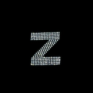 Z LETTER – Rhinestone Iron On Heat Transfer, Pearl Letter Patches, Iron on letter bling, Alphabet rhinestone iron on