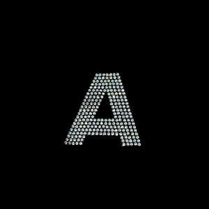 A LETTER – Rhinestone Iron On Heat Transfer, Rhinestone letter sticker, Rhinestone letters, bling letter, hot fix rhinestone letters