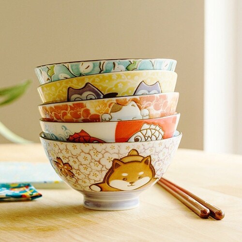 Japanese Ceramic Bowl Vintage Style Ramen Bowl Miso Soup Etsy