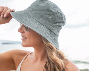 Linen Bucket Hat - Etsy