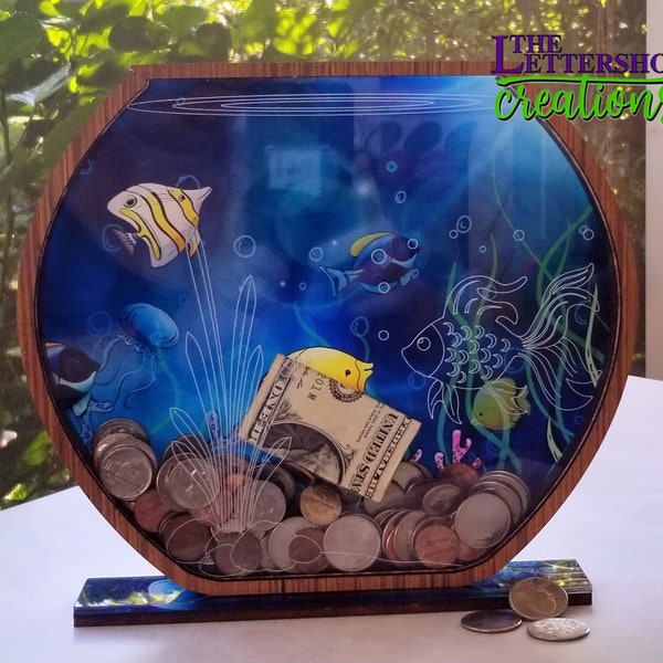 Fishbowl Money Bank - Saving Money