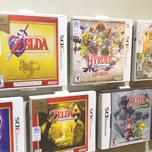Mount your DS/3DS games to the wall in seconds | FloatShelf for DS/3DS Games (US) | Includes 3M Command Strips