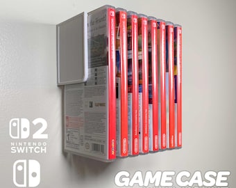 Pływające gry Nintendo Switch 1 i 2 z paskami Command | Organizacja na ścianie | Półka FloatShelf