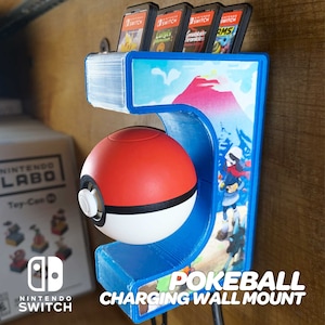 Supporto da parete per ricarica Pokeball Plus: supporto per cartucce di gioco
