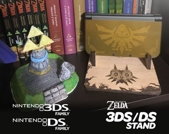 Zelda Nintendo 3DS / 2DS / DS Solid Oak Stand