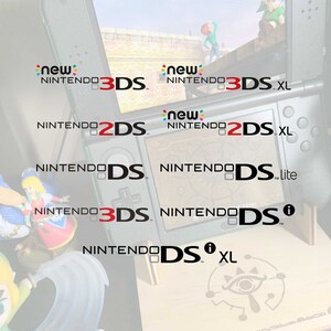 May include: A collection of Nintendo DS handheld gaming consoles, including the original DS, DS Lite, 2DS, 3DS, and 3DS XL. The consoles are arranged in a pyramid shape, with the original DS at the top and the 3DS XL at the bottom.