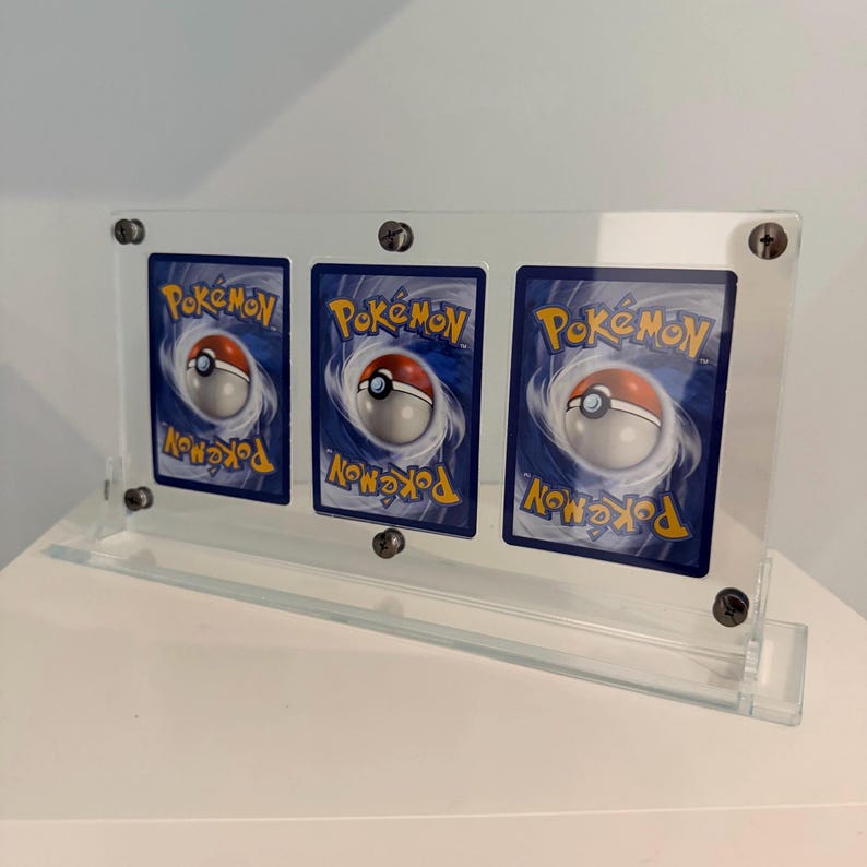 back of tcg card display panel