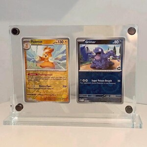 Pokemon Card Display, double cards - two cards