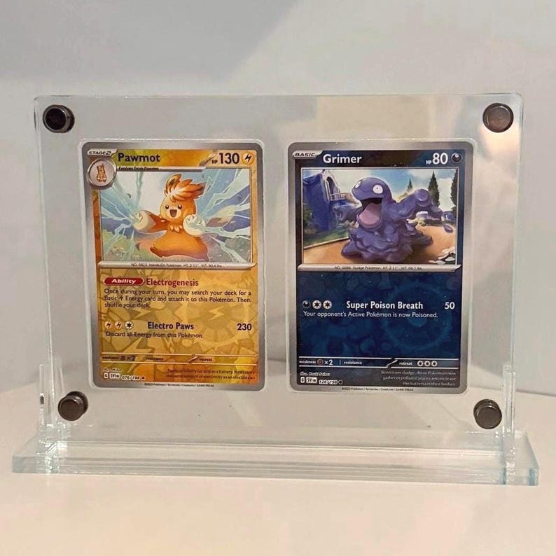 Pokemon Card Display, double cards - two cards