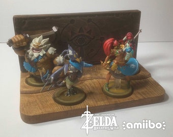 Zelda Amiibo Stand: Breath of the Wild Four Champions Display