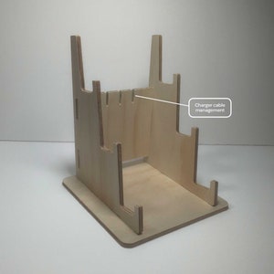 Secure and display your DS and 3DS collection with this simple, easy-to-assemble Tower Stand – with 3 spots for your chargers.