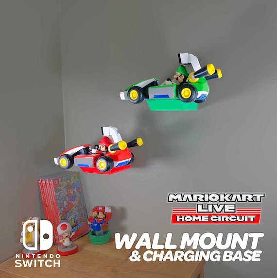 Mario Kart Live: Home Circuit Wall Mount & Charging Base Great for Game  Rooms 
