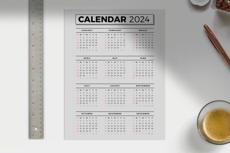 2024 Journal & Calendar, Digital Download - Etsy