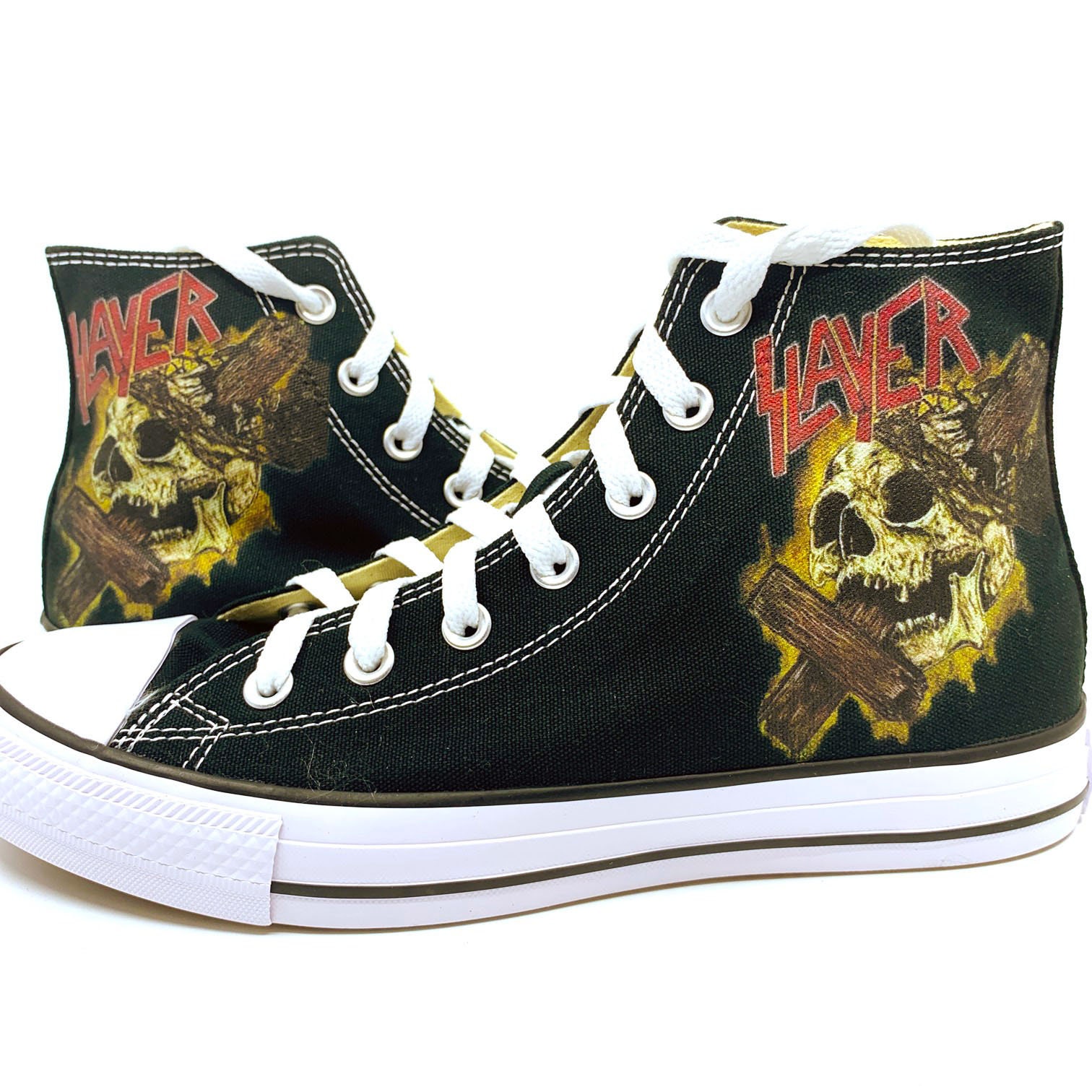 regla fusión maduro Metallica Converse - Etsy