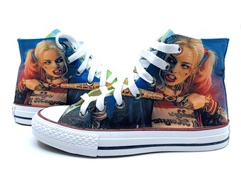harley quinn converse high tops