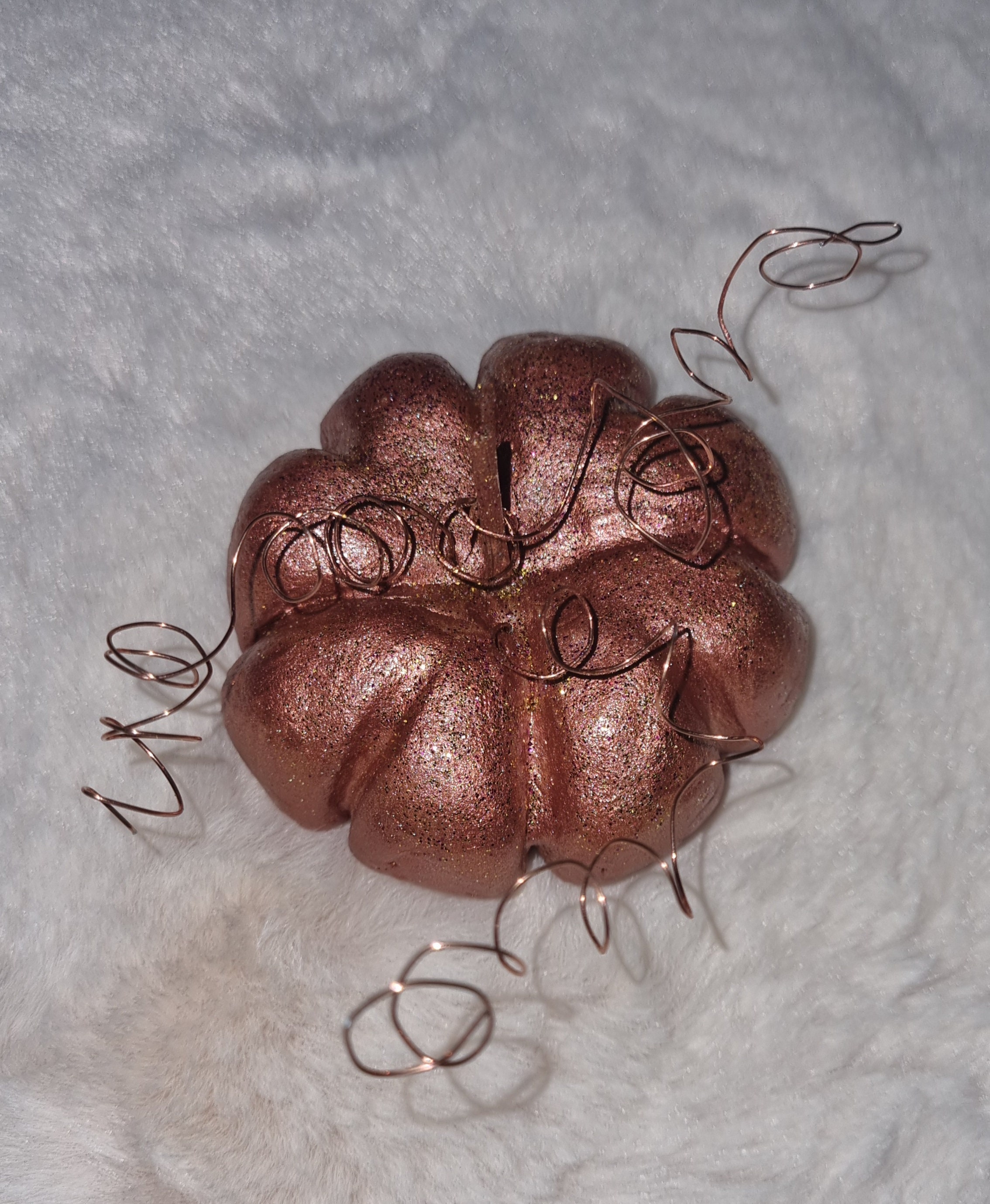 Merveilleuses Citrouilles Bronze Pumpkin Enchanted Sculpture Fait Main Décoration Cadeau Cosy Féerie