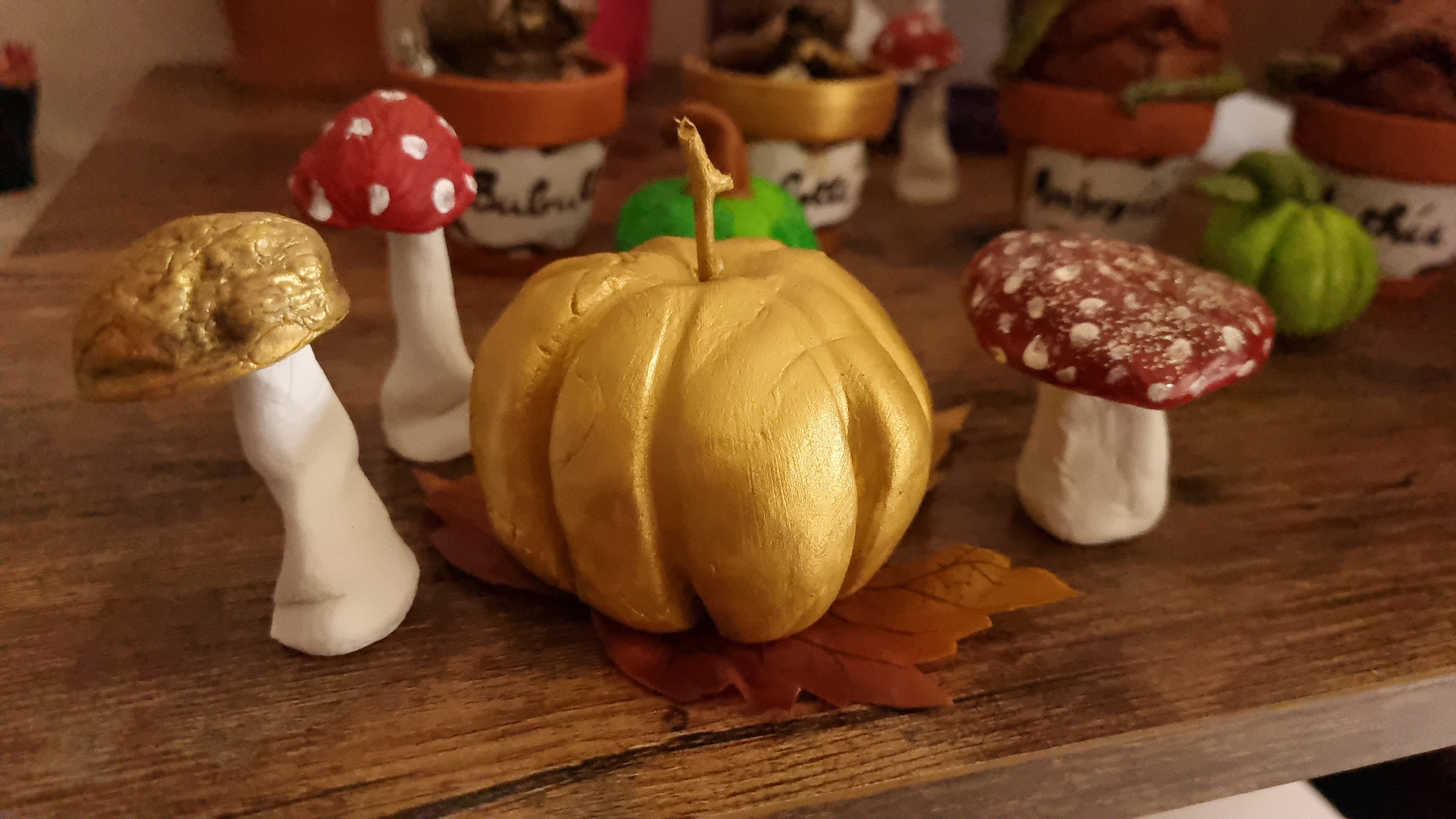 Merveilleuses Citrouilles Pumpkin Sculptures Automne Autumn Fall Winter Hiver Fait Main Déco Cadeau 