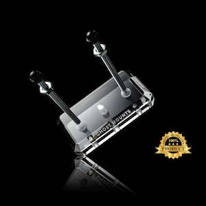 Skateboard Wall Mount, Vertical Skateboard Hanger, Skate deck mount, Floating wall rack, Clear Deck Display, Luxury Minimal Premium Acrylic