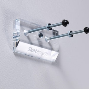 Best Acrylic Skateboard Wall Mount, Clear Floating Skate Deck Display Hanger, Skateboard Holder, Premium Wholesale - Ships from Montreal