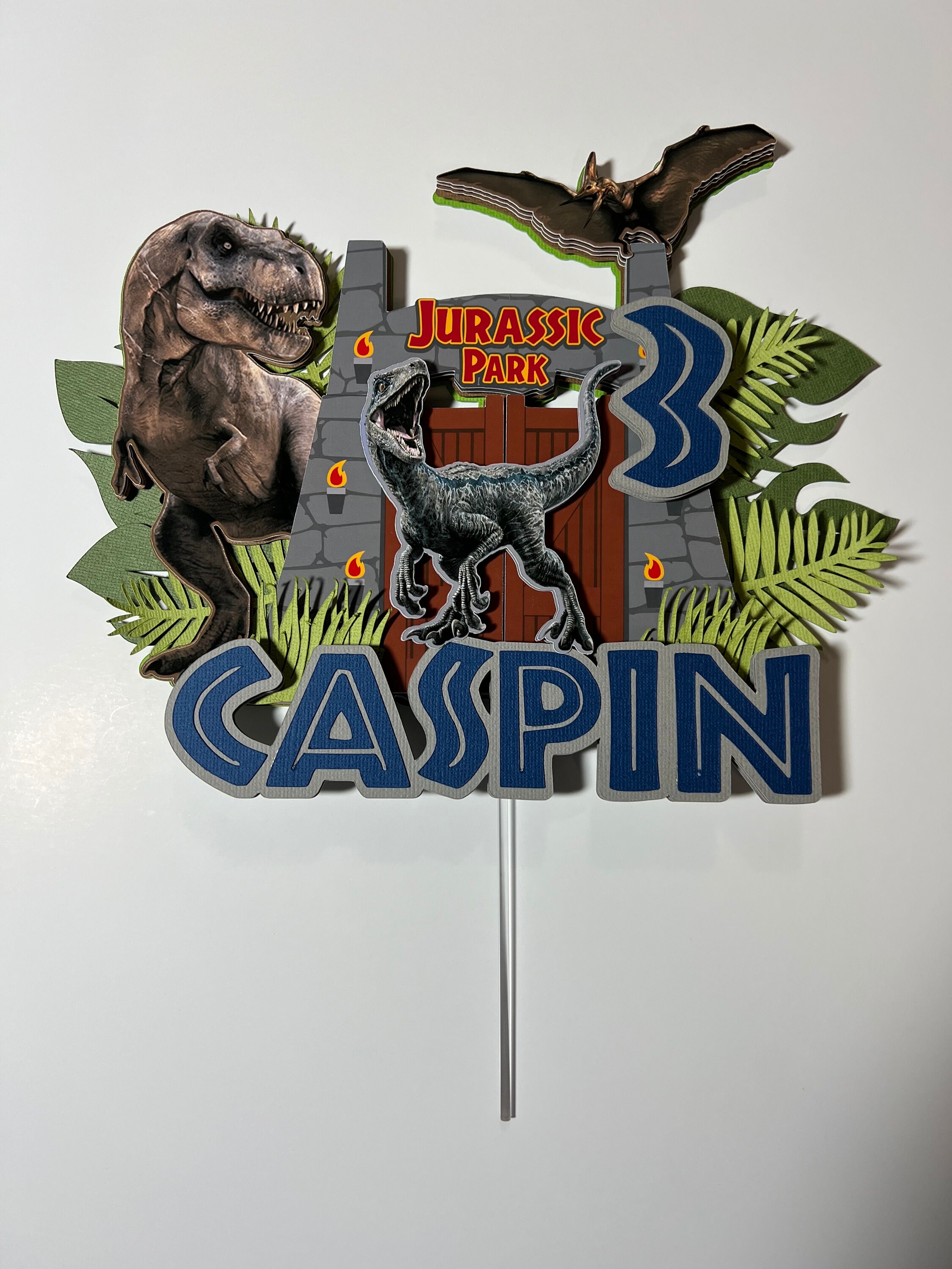 Jurassic Park Cake Topper - Etsy