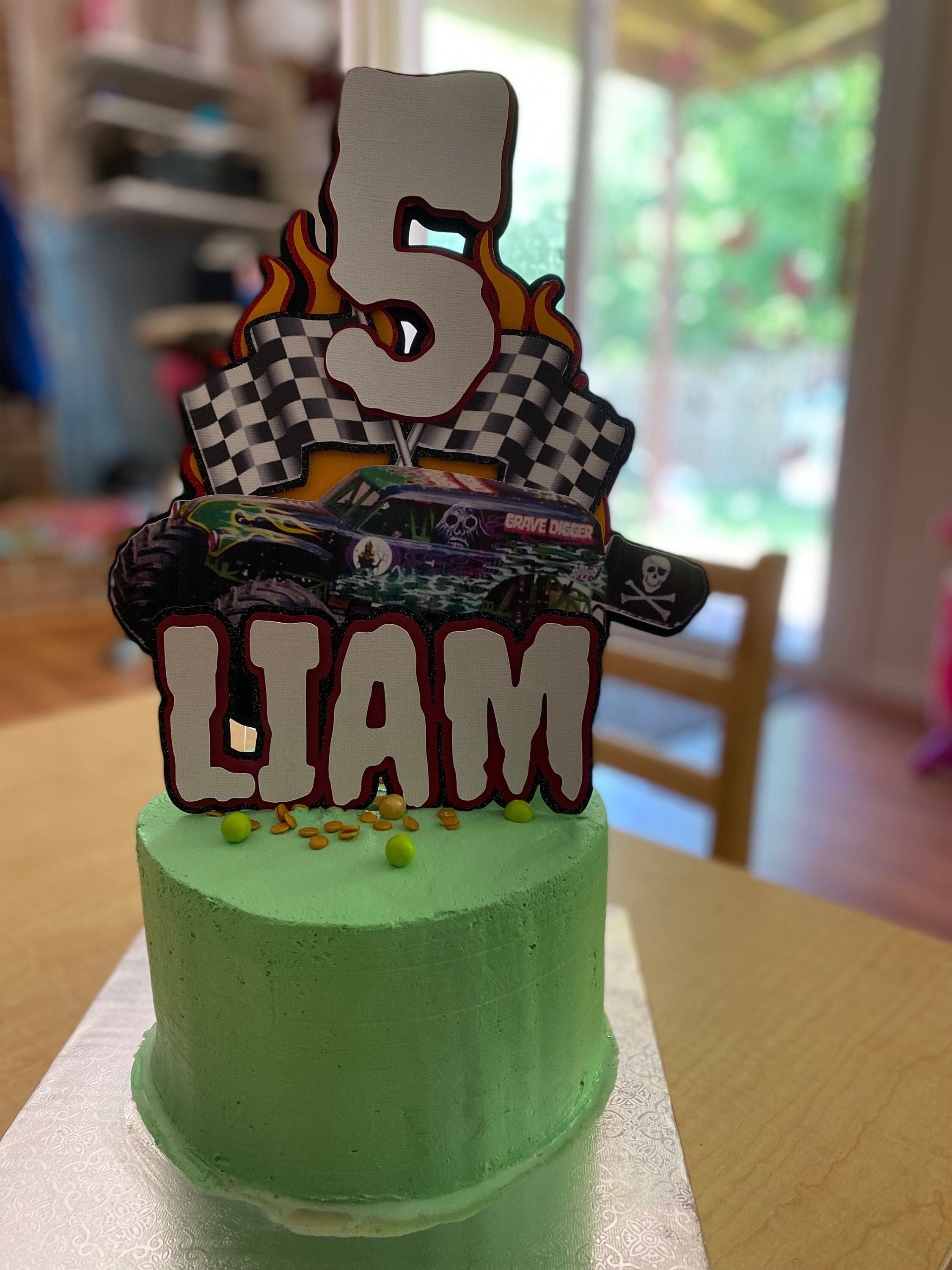 Monster Jam Cake Topper - Etsy