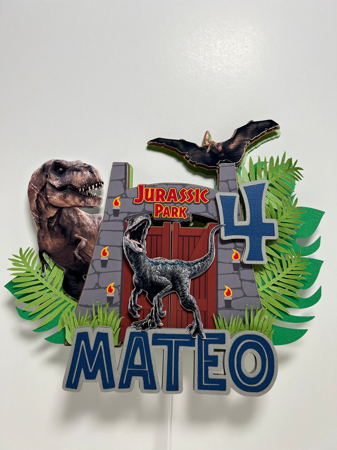 Jurassic Park Cake Topper - Etsy