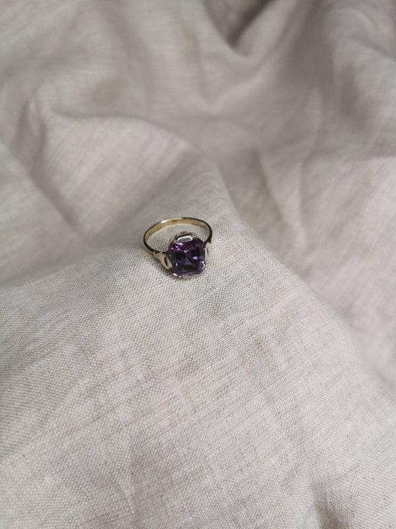 9ct gold statement Amethyst ring - image 3