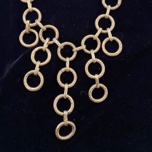 Extraordinary Vintage Gold Mid Century Modern Necklace
