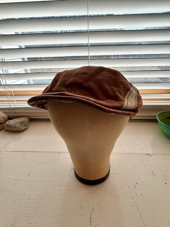 Vintage Goorin Brothers Unisex Brown Linen, Cotton Flat Hat  display picture 1