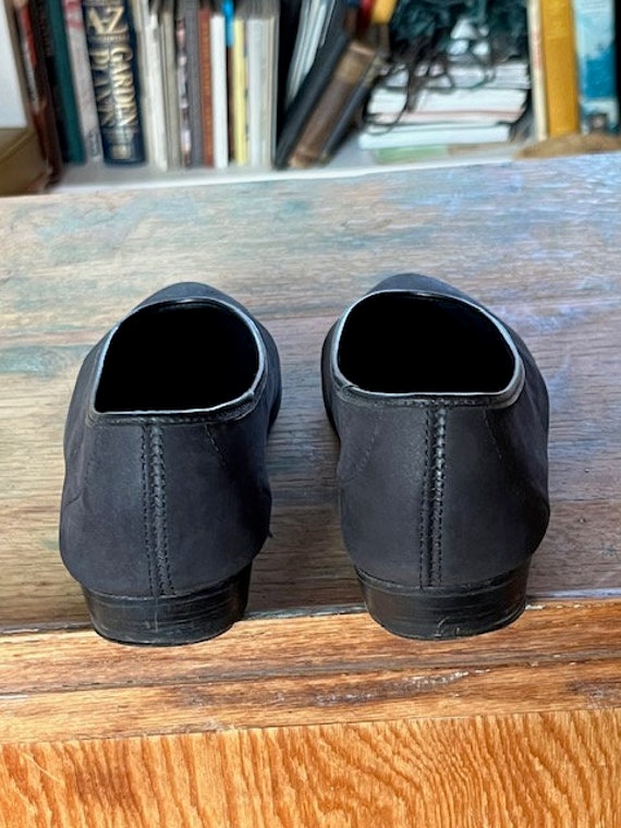 Vintage 80"s Kenzo Buckskin Pointy Toed Flats - image 4