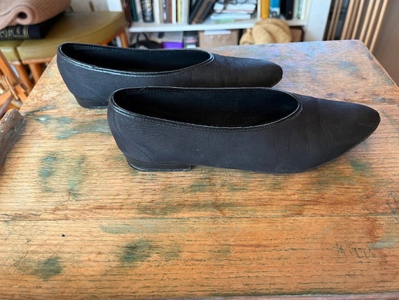 Vintage 80"s Kenzo Buckskin Pointy Toed Flats - image 3