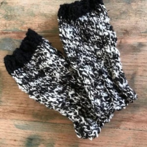 SALE! Black and White Speckled Hand Warmers