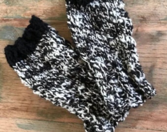 Black and White Speckled Hand Warmers