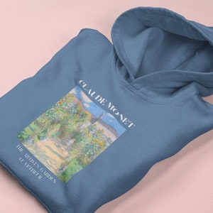 Claude Monet, Monet Sweatshirt, Artists Garden at Vetheuil, Artsy Shirt, Art Apparel, Painting Pullover, Art Lover Gift, Gift for Mom