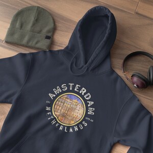 Amsterdam, Amsterdam Hoodie, Amsterdam Netherlands, Graphic, City of Amsterdam, Netherlands Hoodie, Sweatshirt, Amsterdam Apparel, Dutch