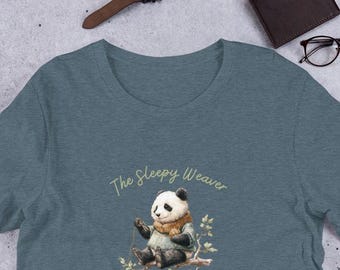 Camisa de punto Sleepy Weaver Panda: estética acogedora y un toque de lana relajante.
