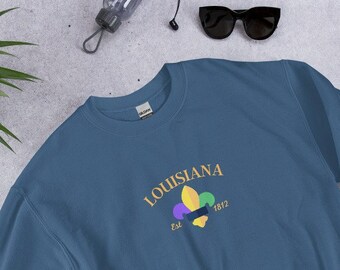 Louisiana Sweatshirt, Louisiana, State of Louisiana, Louisiana Shirt, Louisiana Gift, Louisiana Crewneck, Sweatshirt