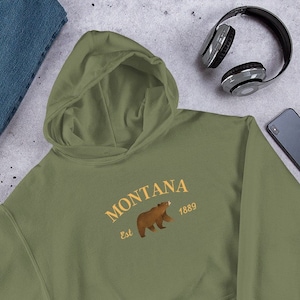 Montana Hoodie, Montana Sweatshirt, Great for the Outdoors, Perfect Gift for the Hiker, Montana