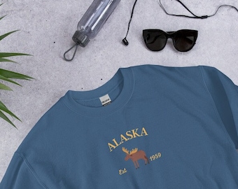 Alaska Sweatshirt, Alaska, Comfy Sweatshirt for the Outdoors, Alaska Gift