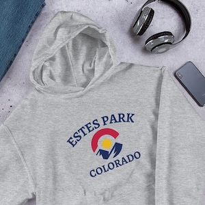 Estes Park Hoodie, Estes Park Colorado, Colorado Hoodie, Estes Park, Colorado, Colorado Souvenir